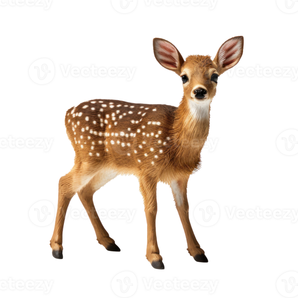 Cute Christmas deer isolated png