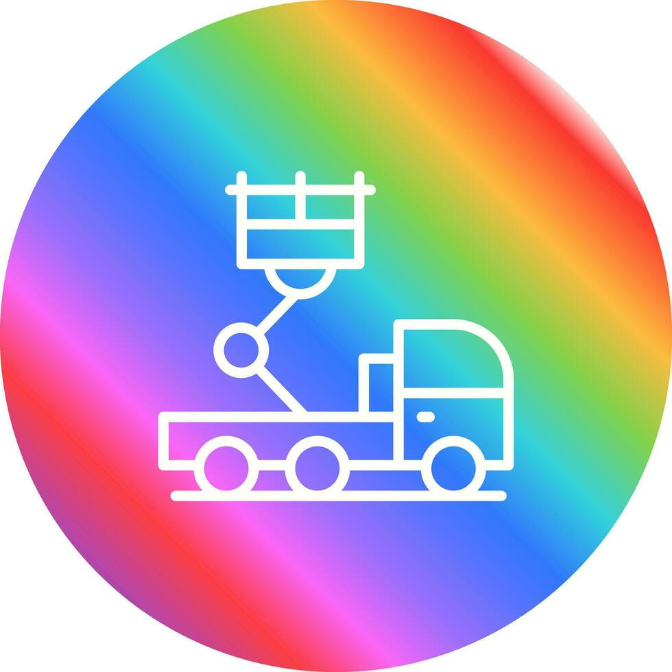 Ladder Truck Vector Icon