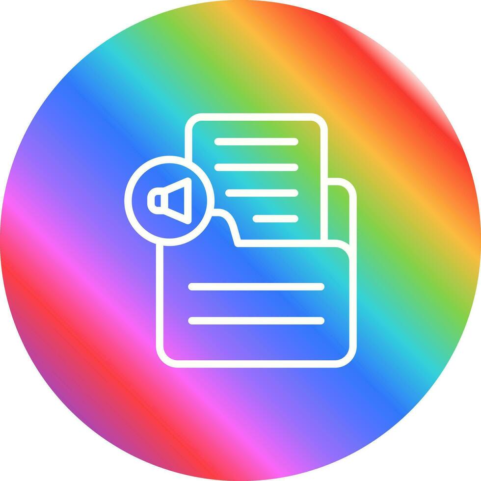 Document Insert Audio Vector Icon