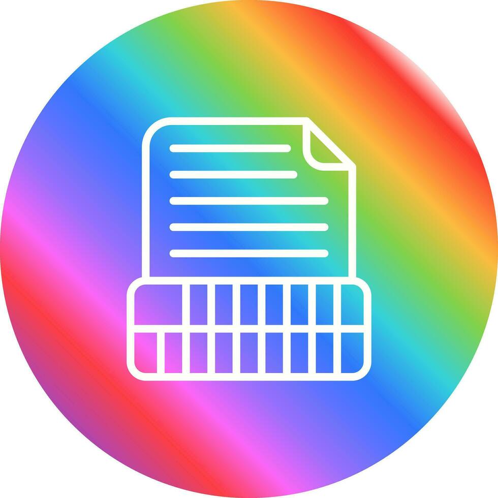 Document Insert Table Vector Icon