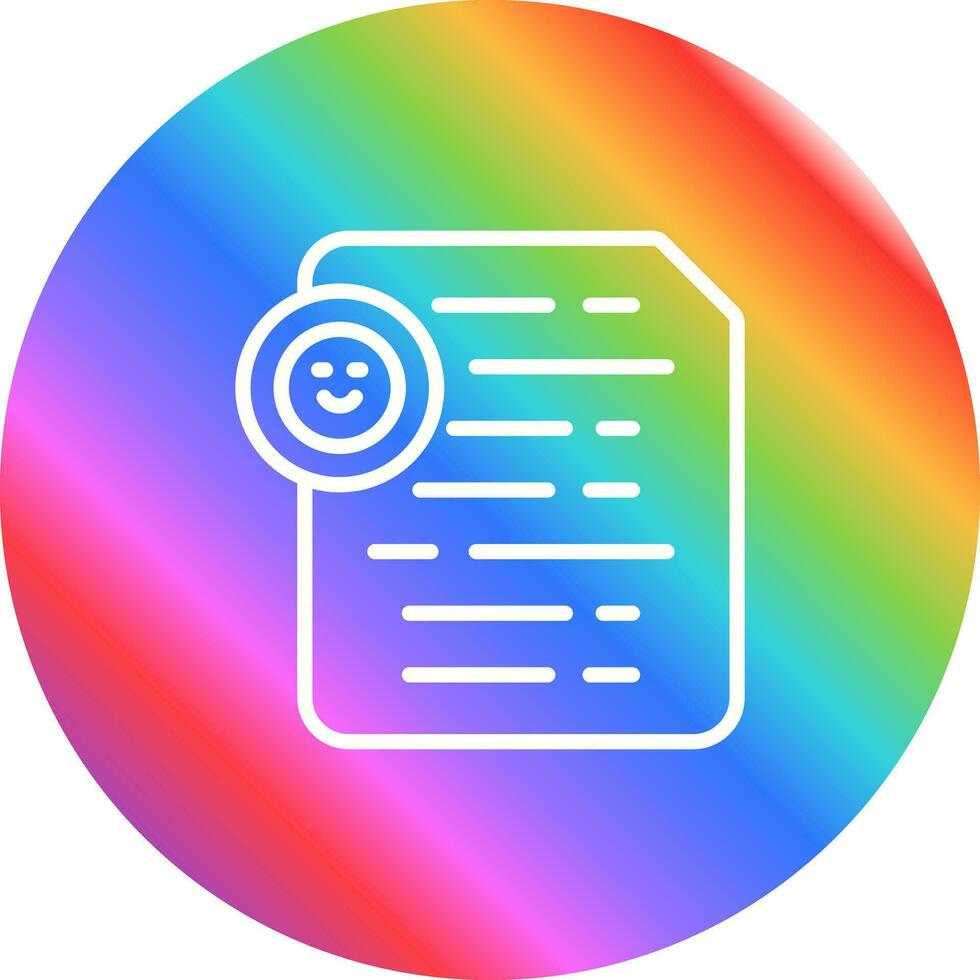 Document Insert Emoji Vector Icon