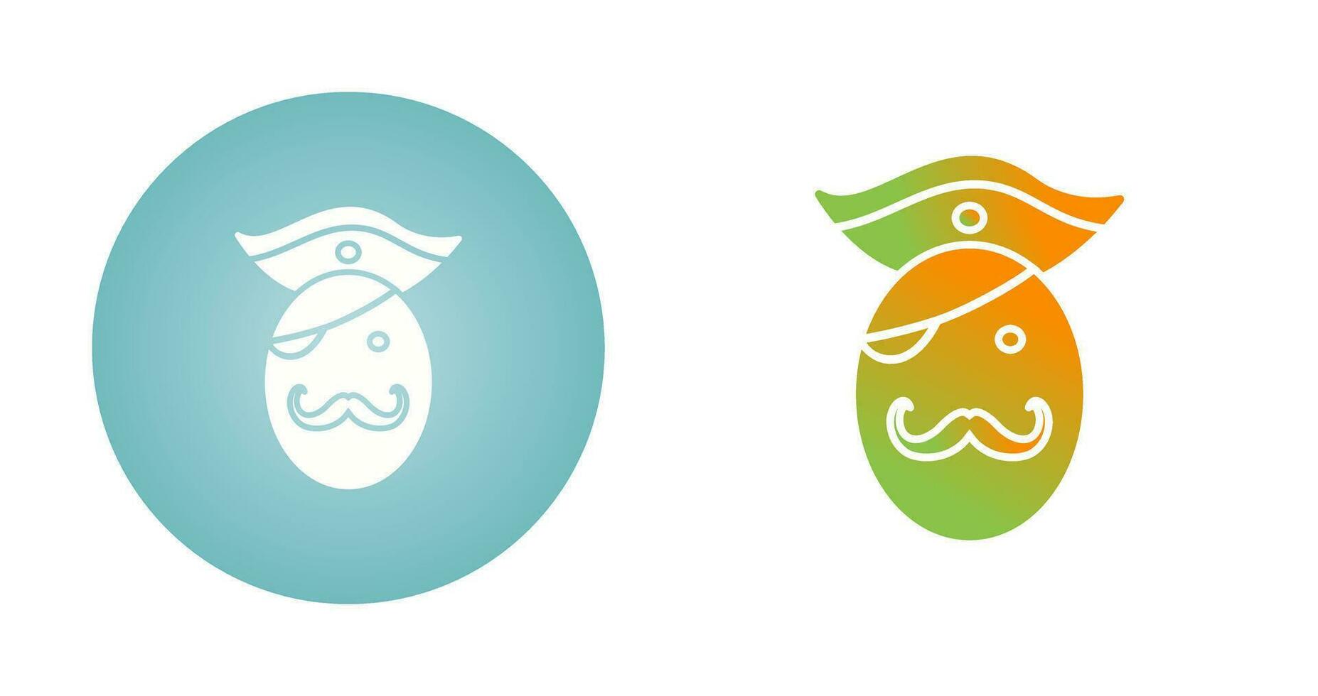 Pirate in Hat Vector Icon