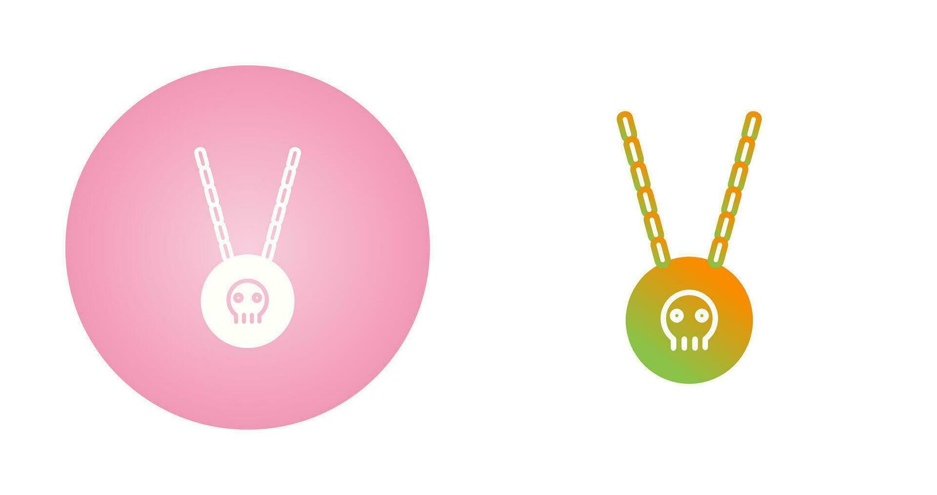 Pirate Necklace Vector Icon