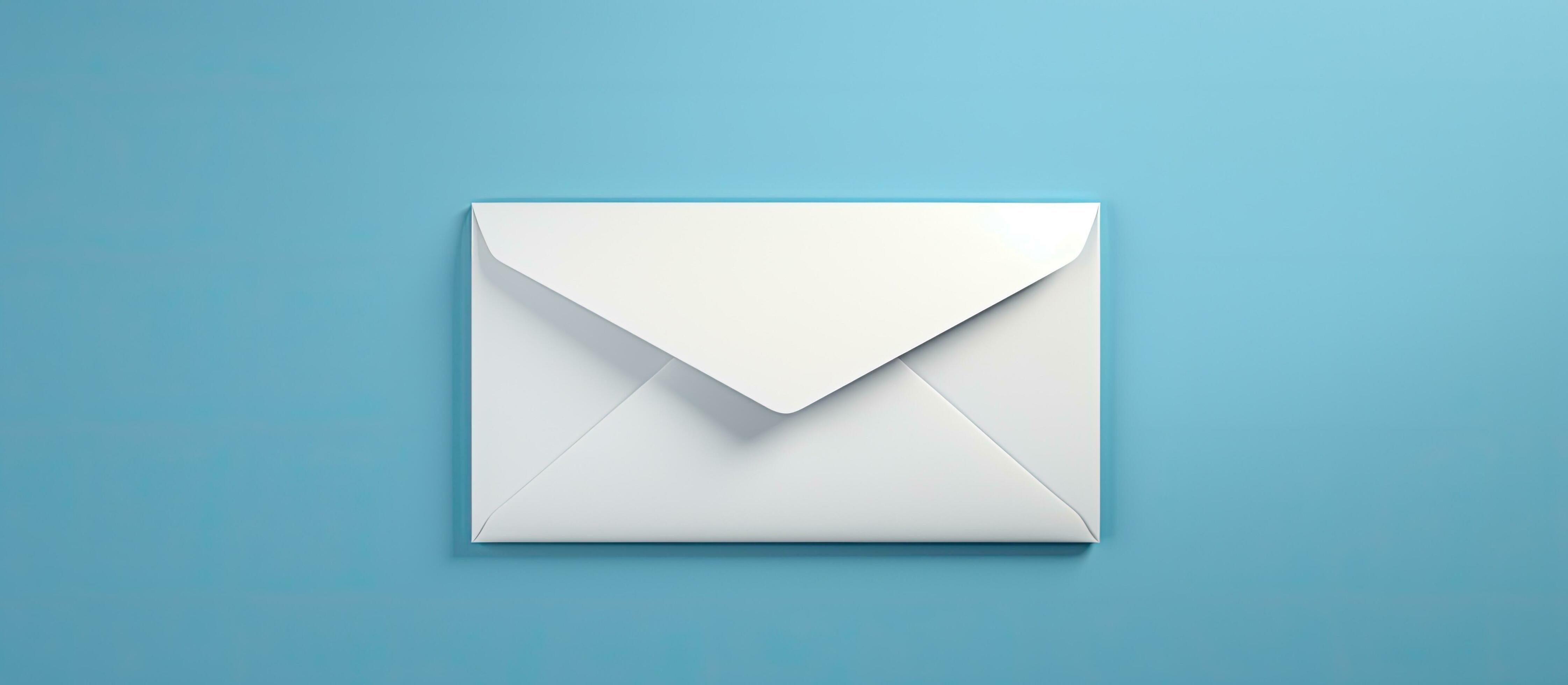 un correo electrónico márketing concepto es representado por un blanco