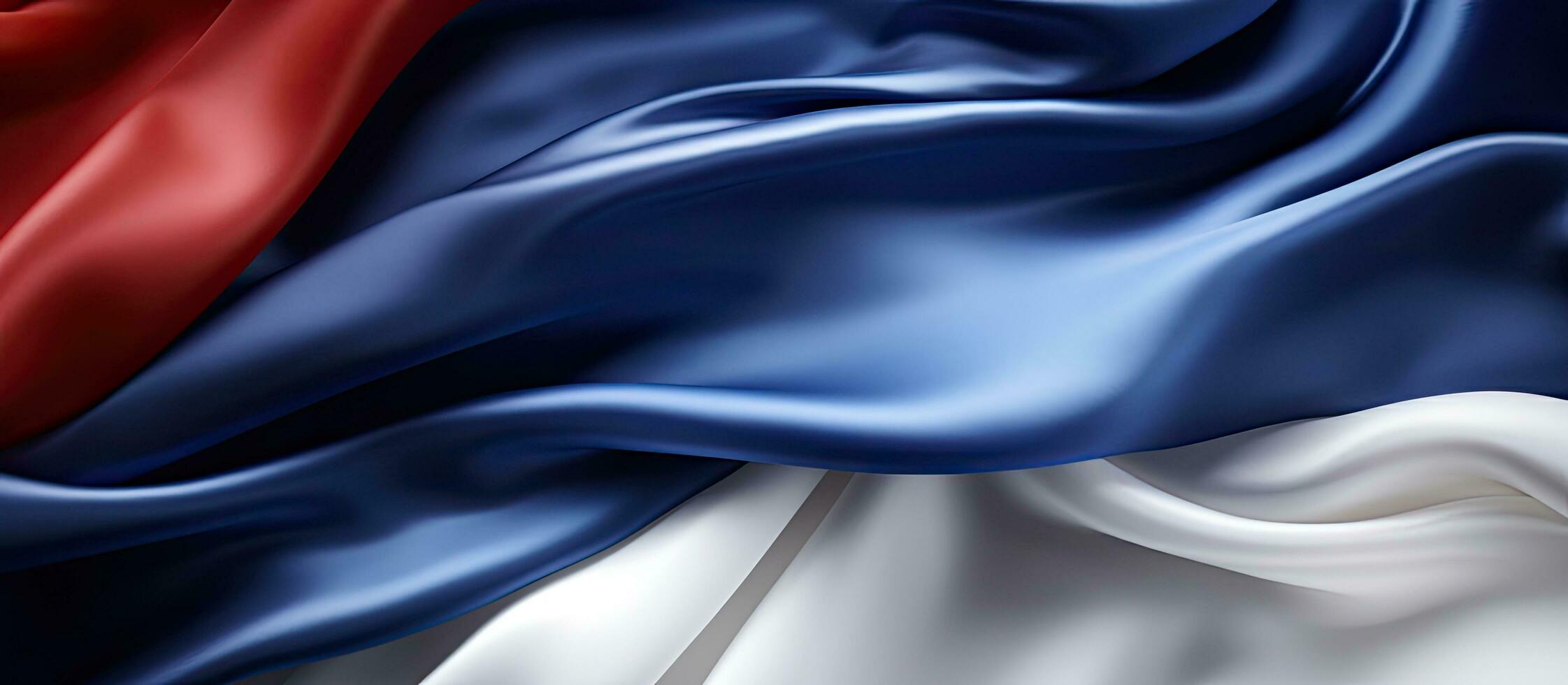 el francés seda bandera caracteristicas un blanco sección para texto. foto