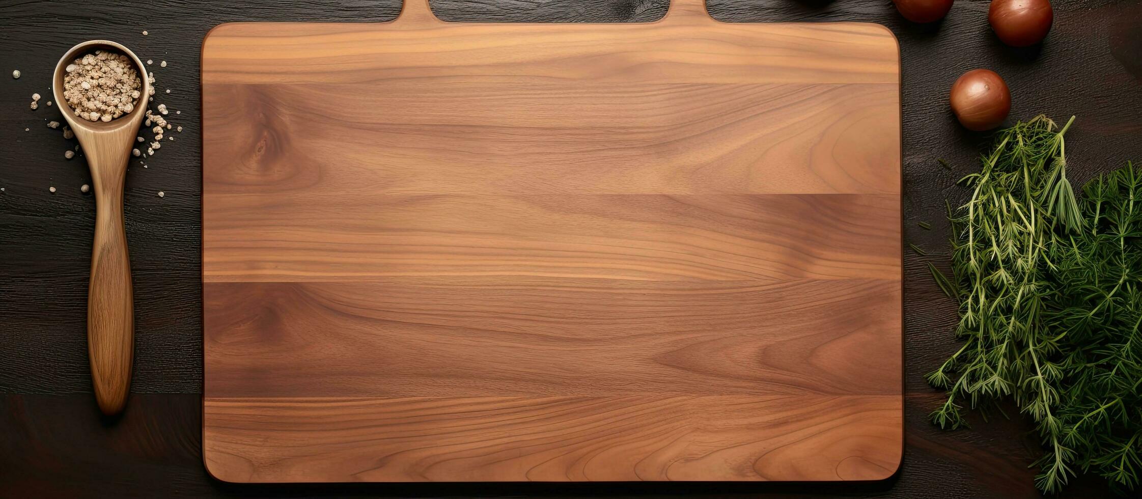 The Wood Cutting Board Mockup Set is an isolated image with a vintage chopping board background. photo