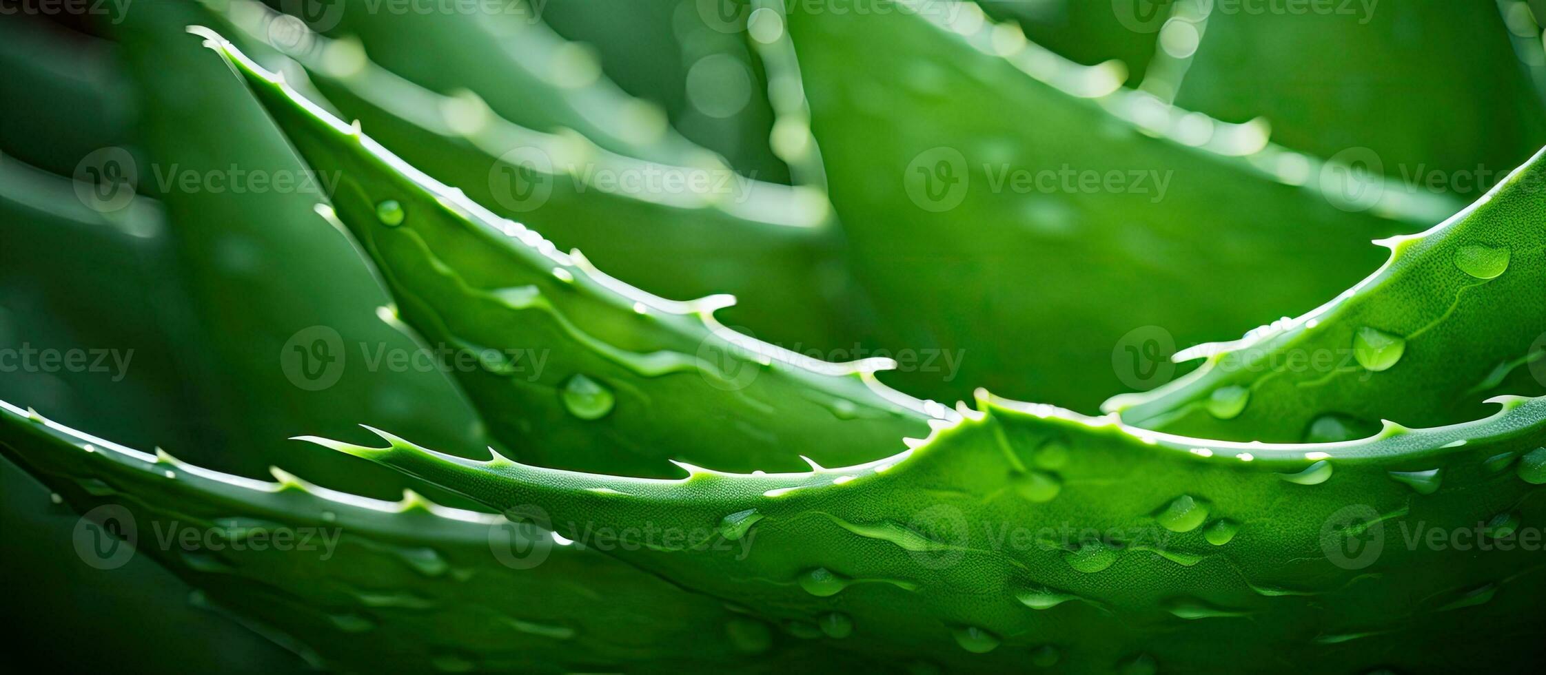 un extremo de cerca imagen de un verde áloe vera planta, capturado en fotograma completo fotografía. foto