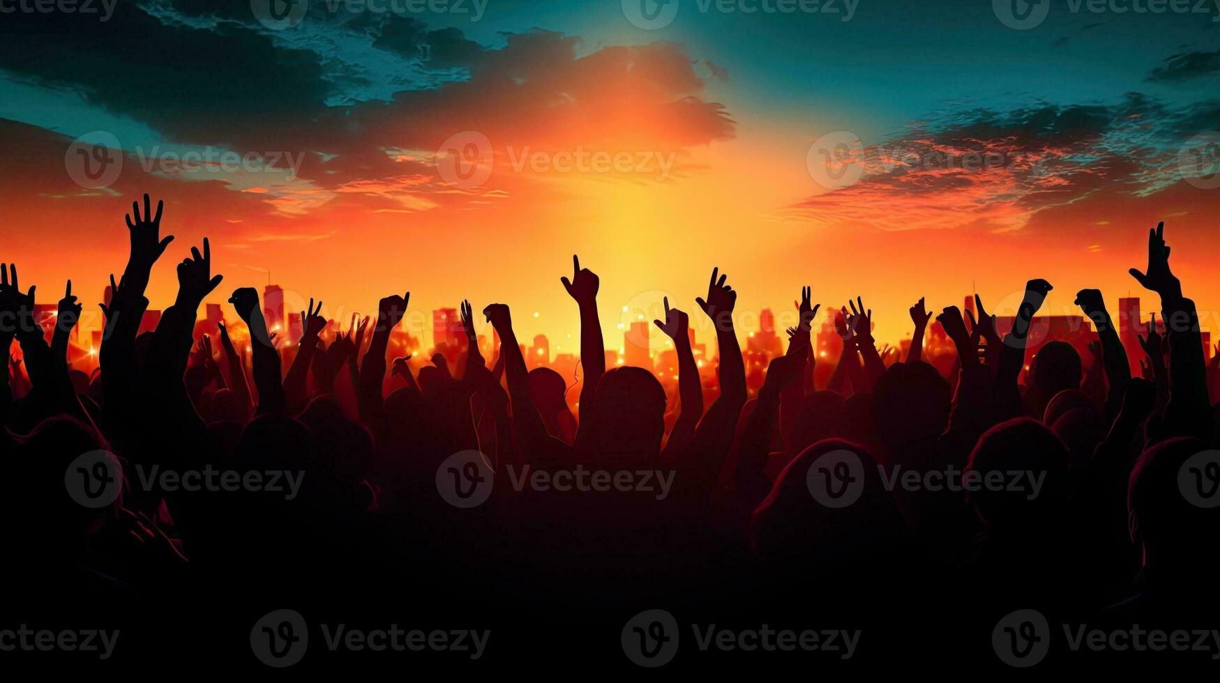 concert crowd cheering 27101987 Stock Photo at Vecteezy