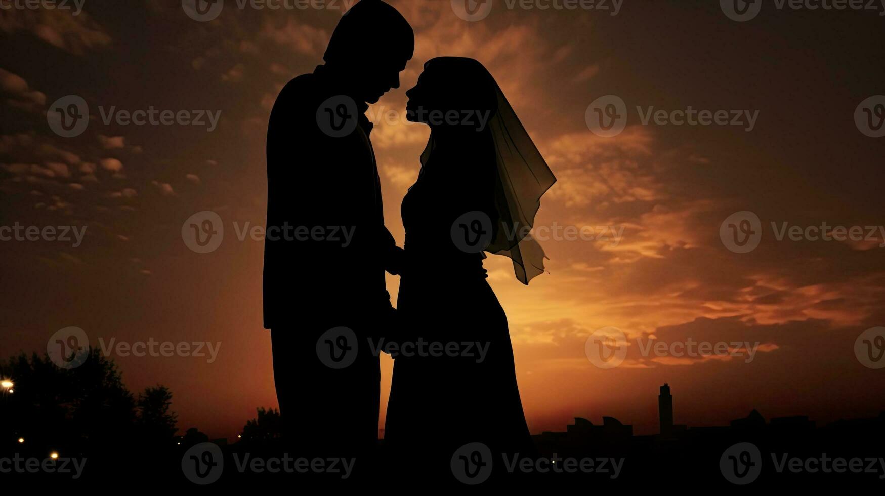 foto de un musulmán Pareja durante Ramadán