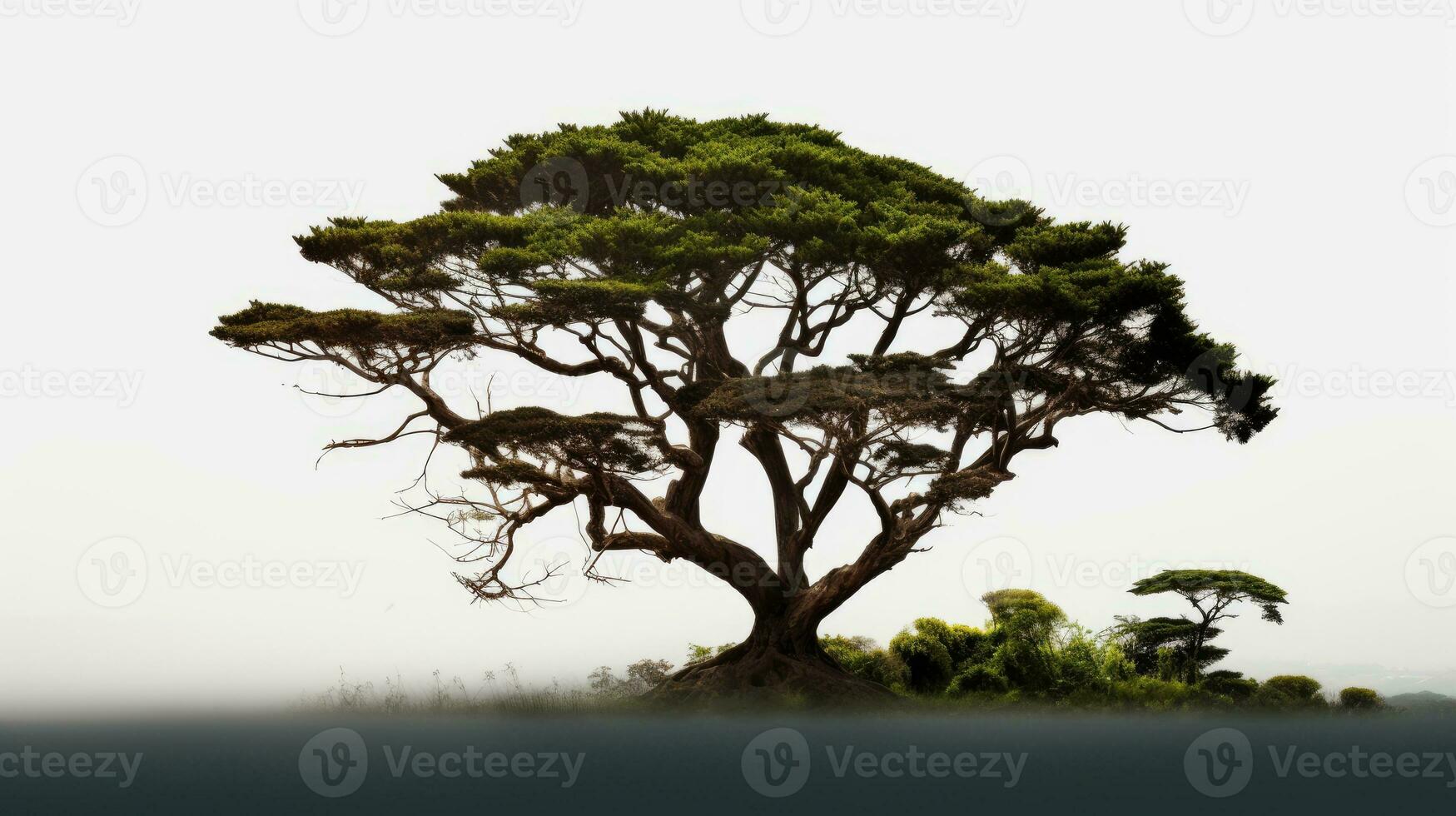 Transparent background picture of a tree with clipping path and alpha channel photo