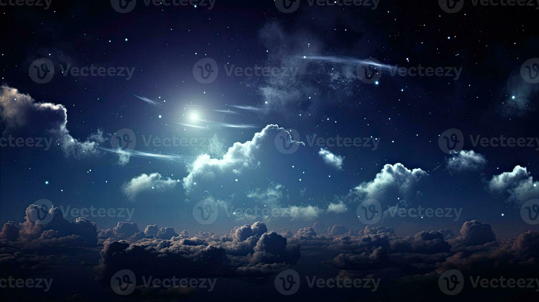 Full bright moon in the night sky clouds provided by NASA photo
