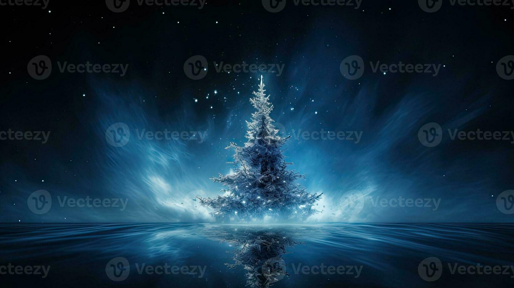 azul Navidad árbol sin específico diseño foto