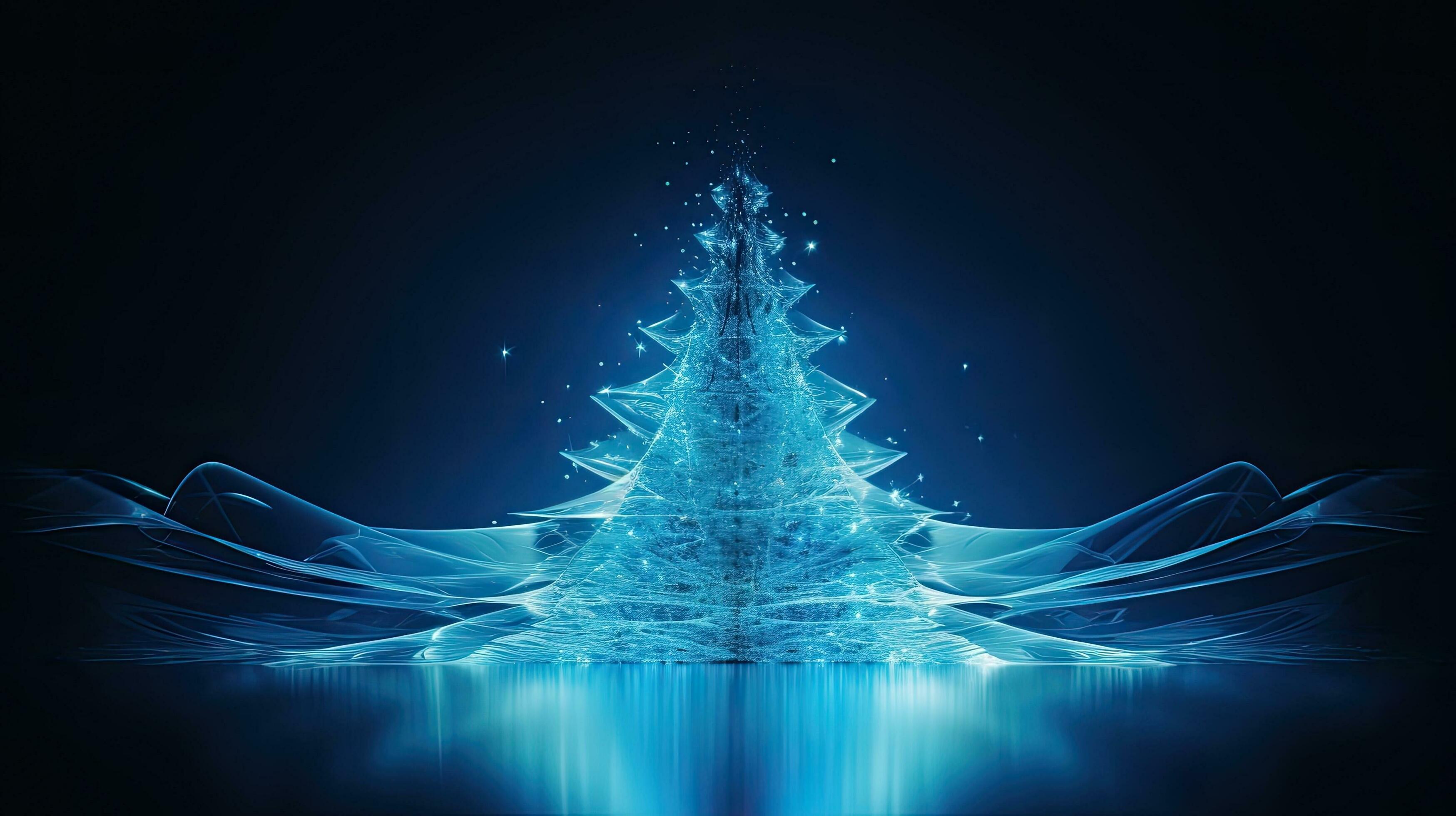 Blue Christmas tree without specific design 27103743 Stock Photo at