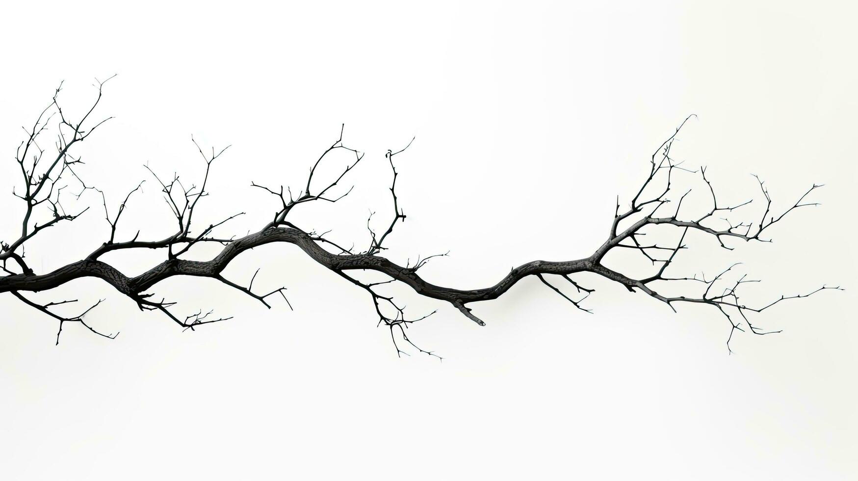 White background with branch silhouette photo