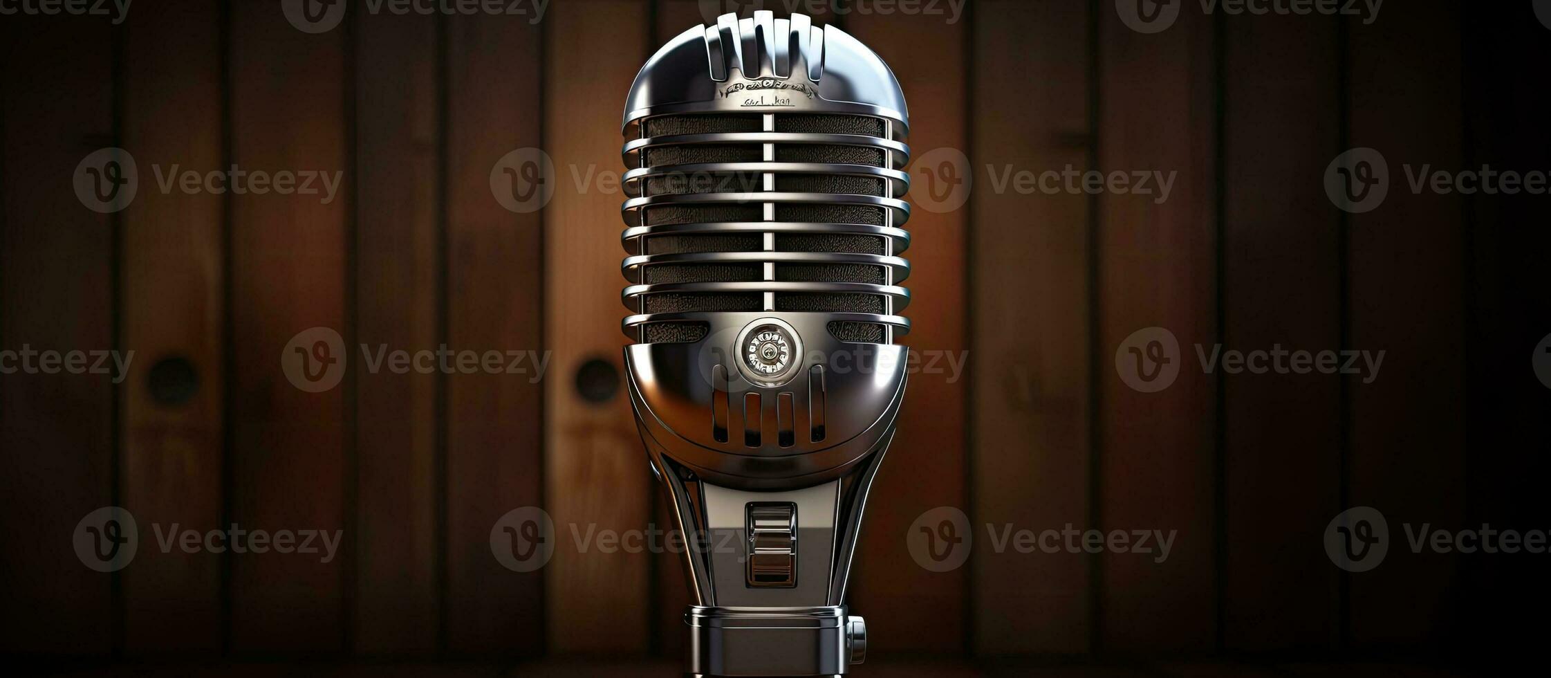 Vintage condenser mic photo