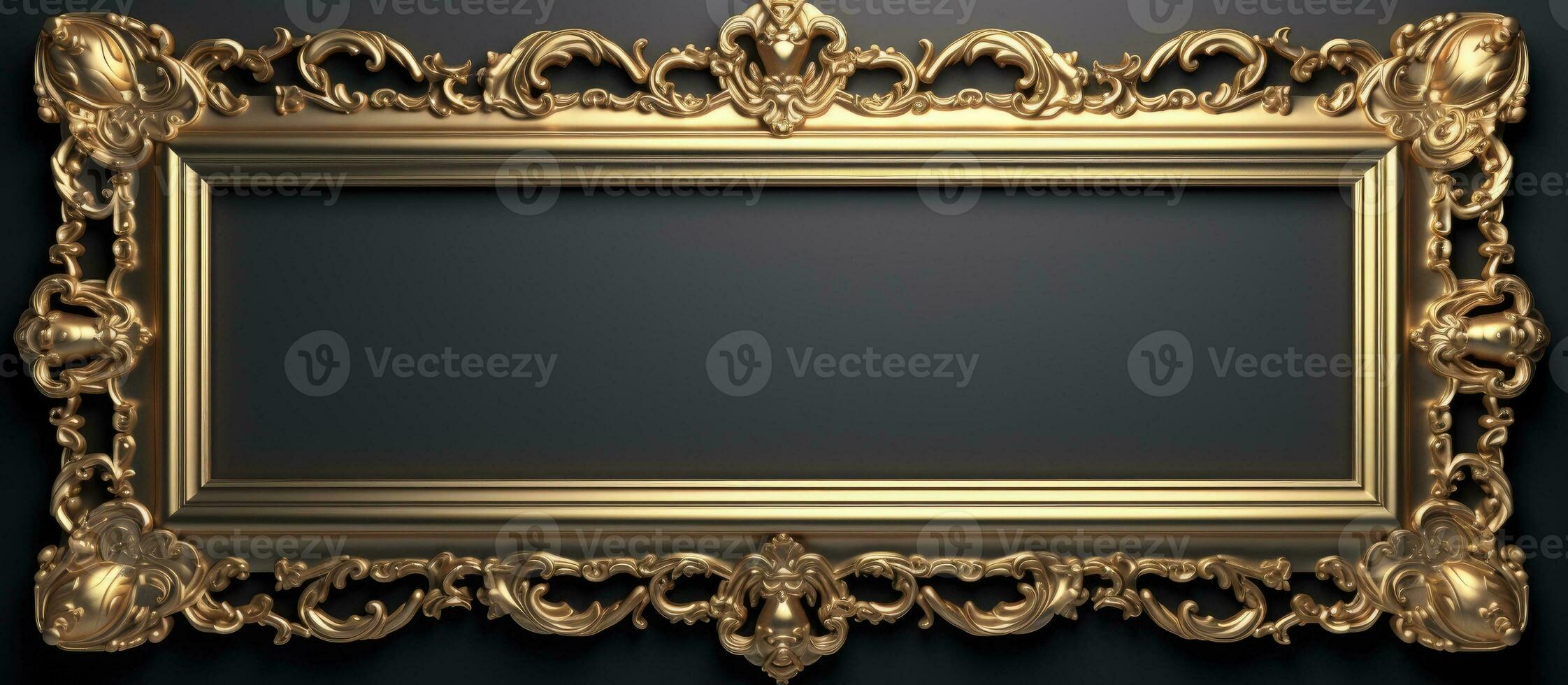Gilded frames of luxury photo
