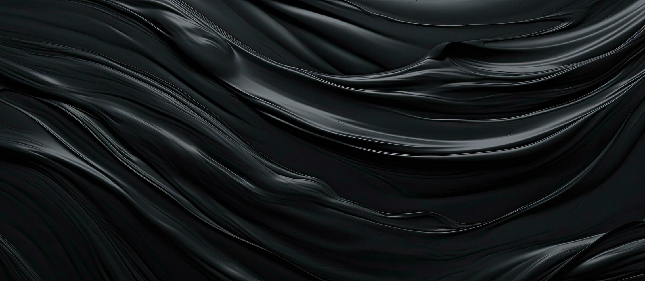 Closeup of beautiful black brushstrokes as backdrop photo