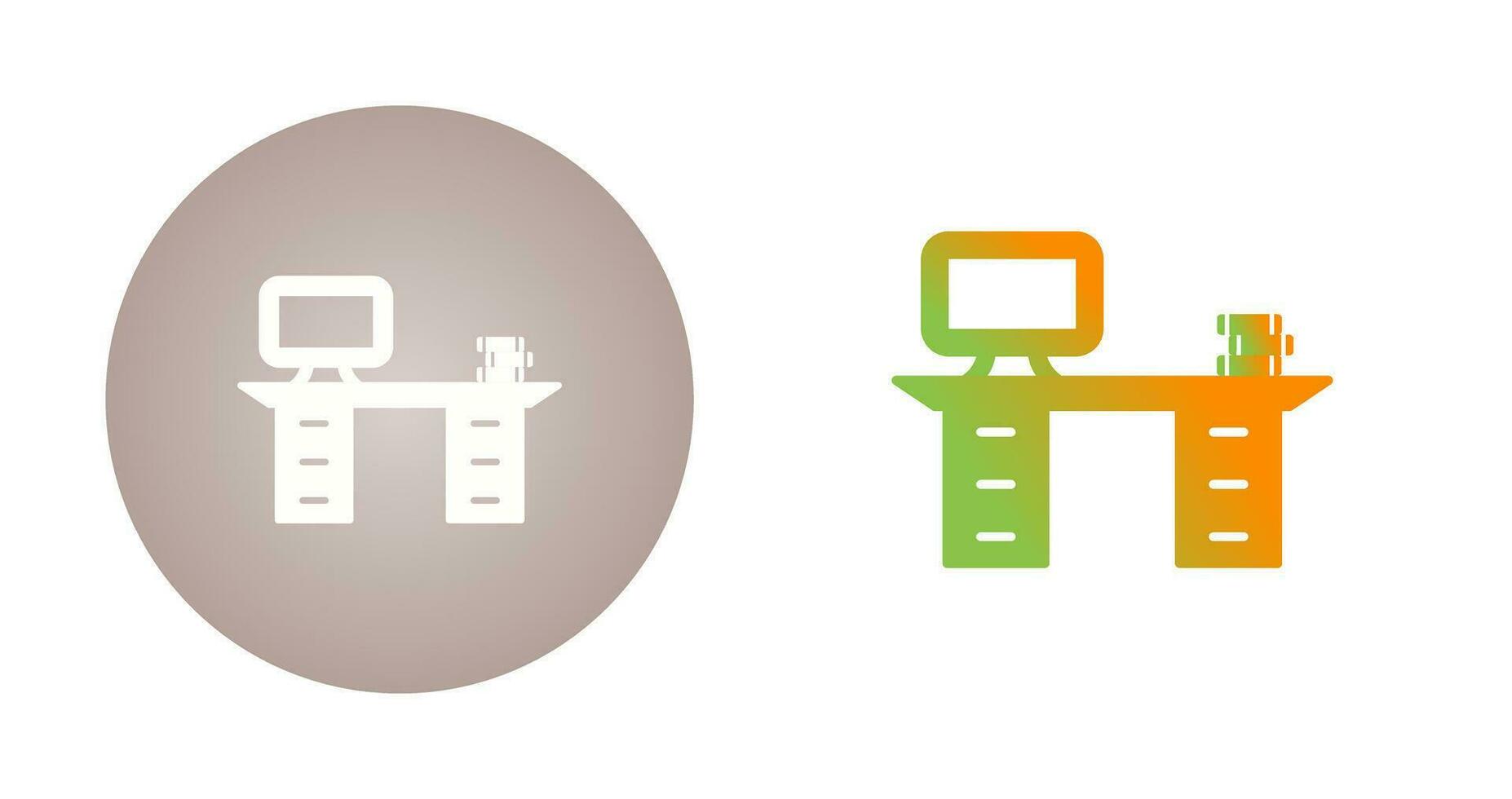 Working Desk Vector Icon