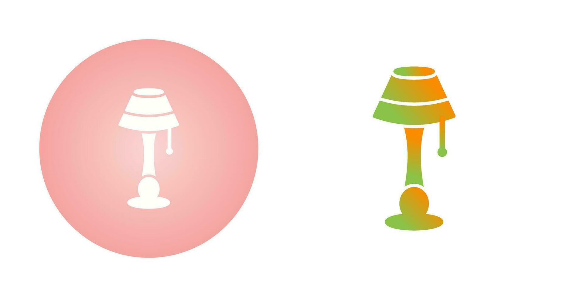 Lamp with stand Vector Icon