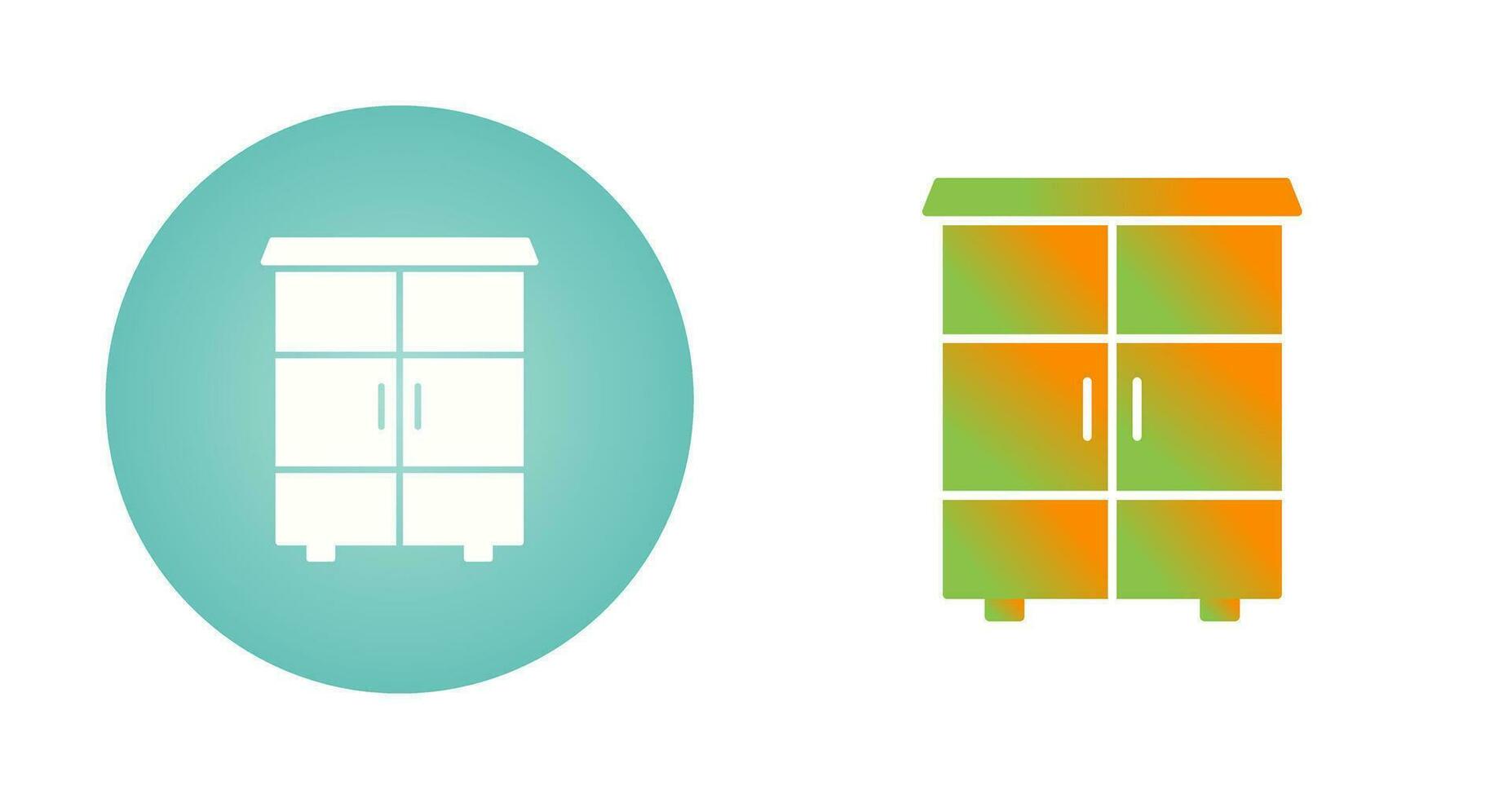 Shelves Cabinet Vector Icon