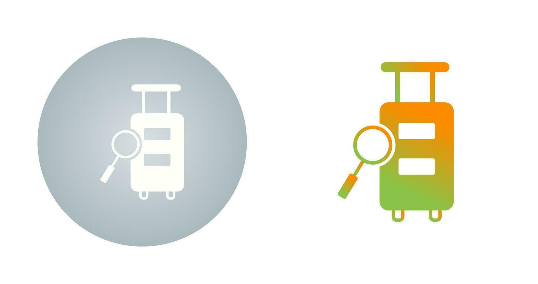 Luggage Inspection Vector Icon