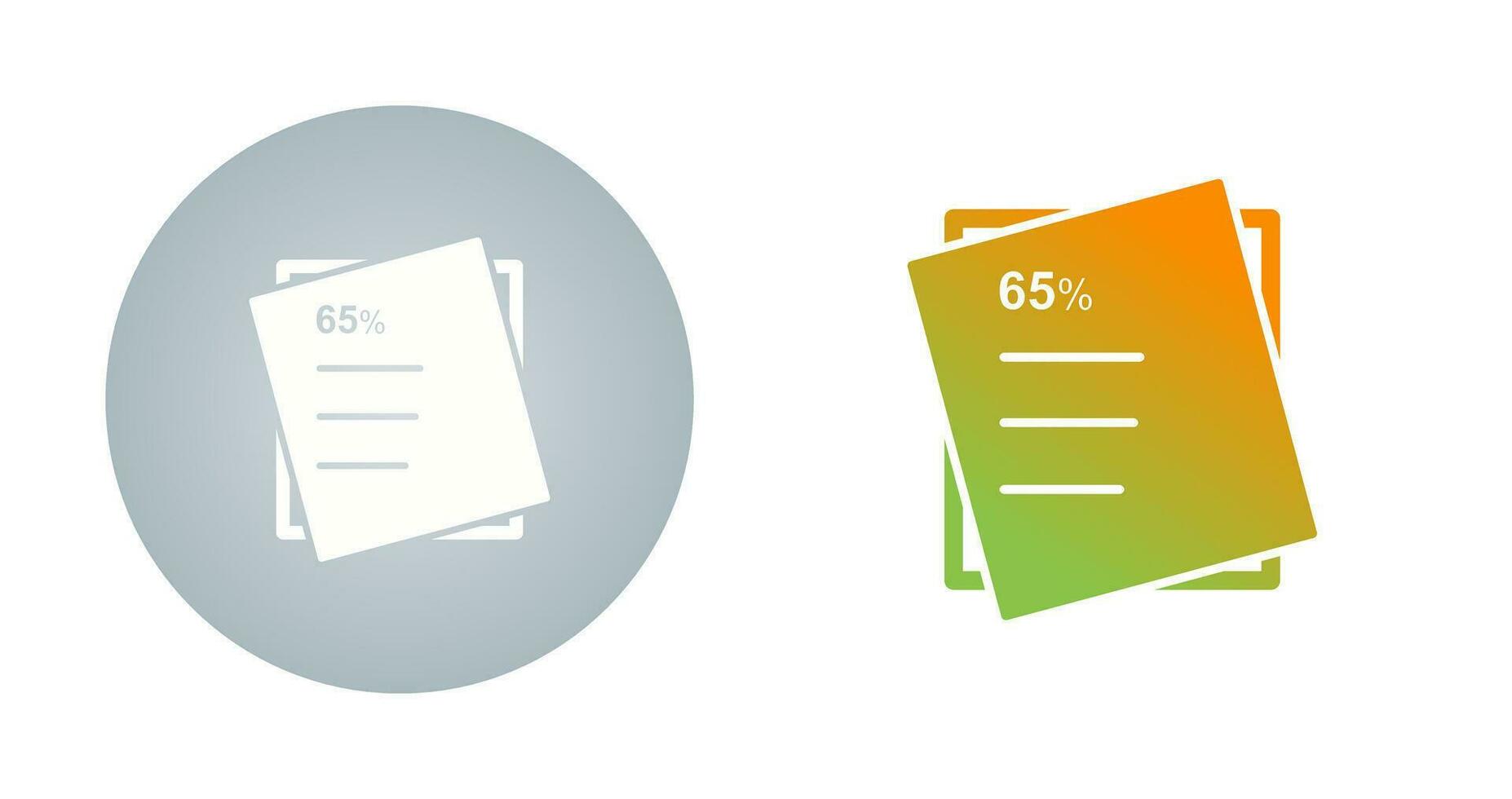 Graded Paper Vector Icon