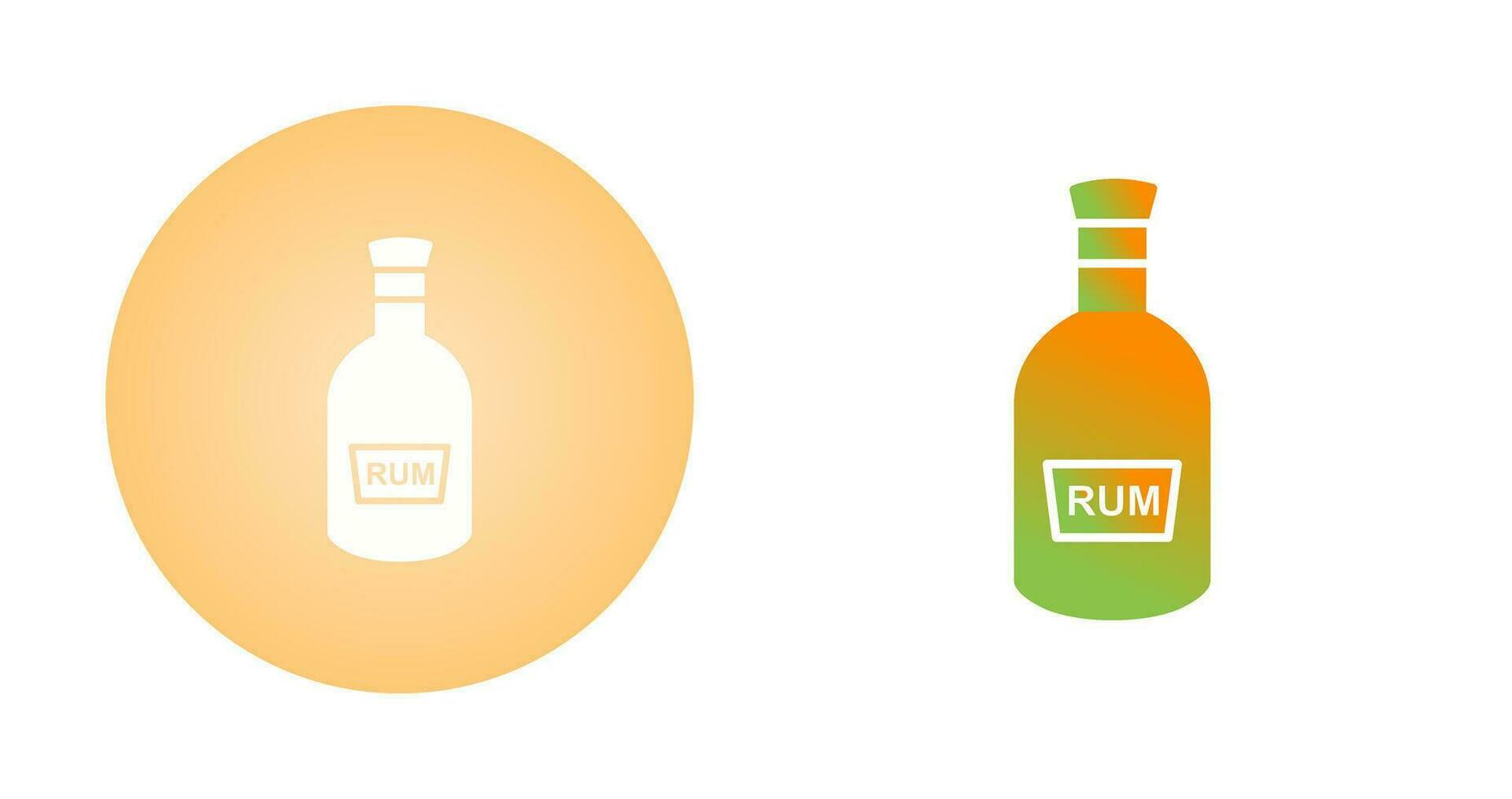 Bottle of Rum Vector Icon