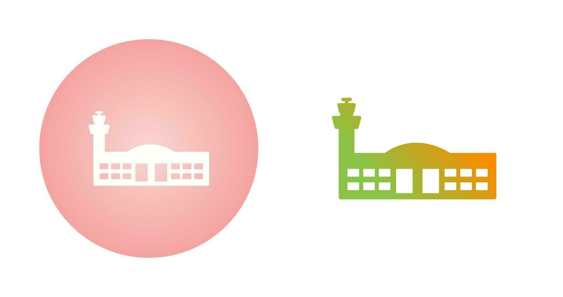 Airport Building Vector Icon