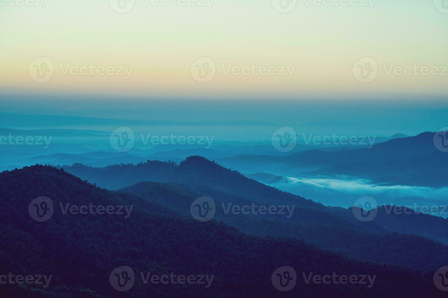 Blue sky with mountains view of nature cliff mountain landscape. photo