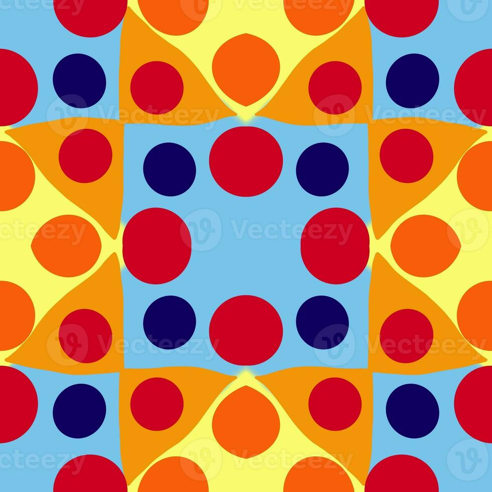 Seamless pattern retro vintage style 90 70s or 80s on Seamless pattern design. photo