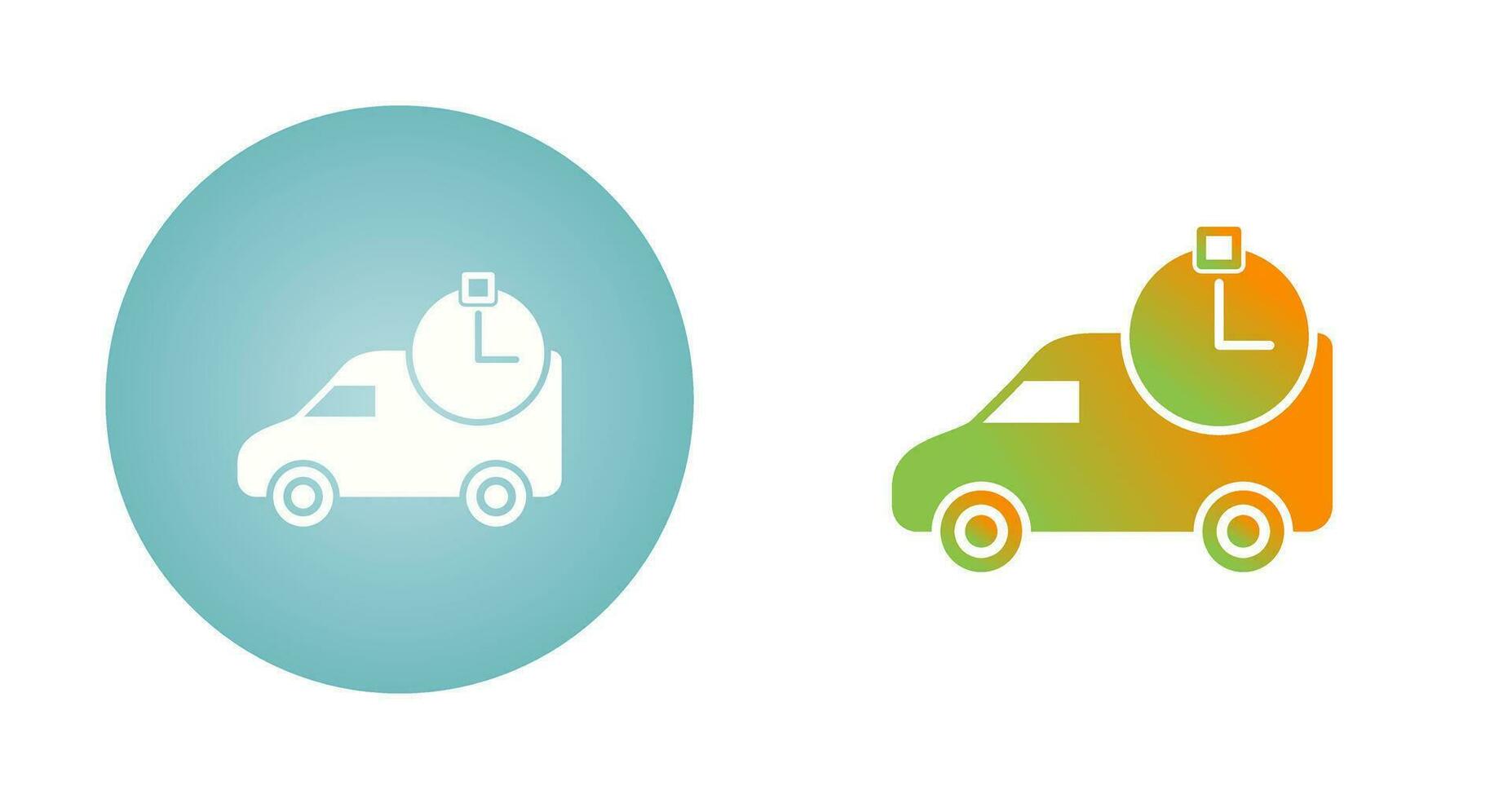 Time Based Delivery Vector Icon