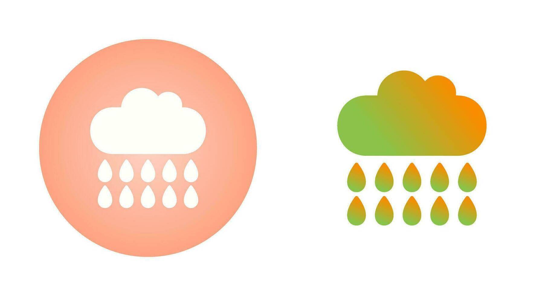 Rain Vector Icon