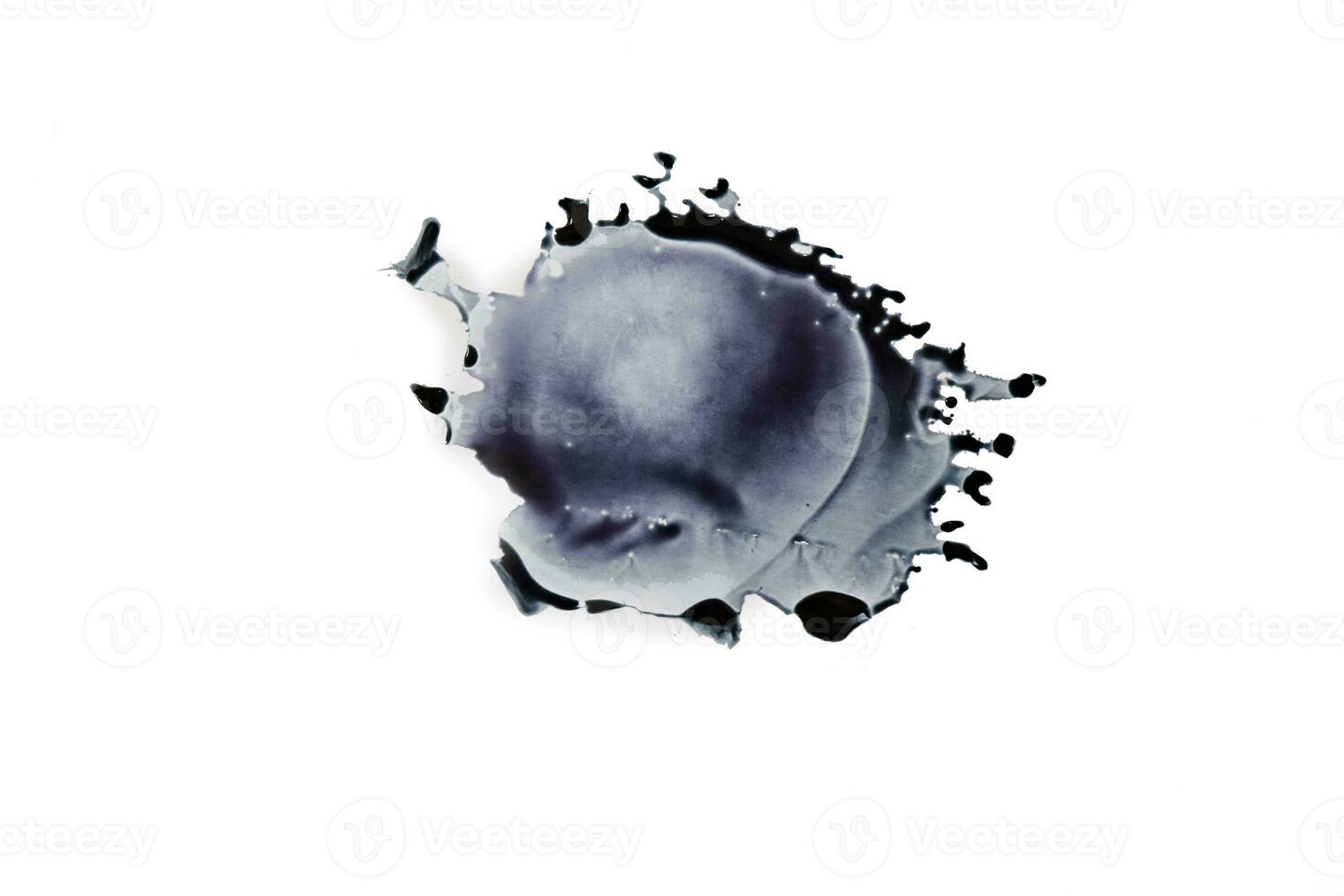 Abstract ink background. watercolor ink drops on white paper. black circle organic flow expanding alcohol ink technique . Marble style. Black paint stroke texture  Macro image photo