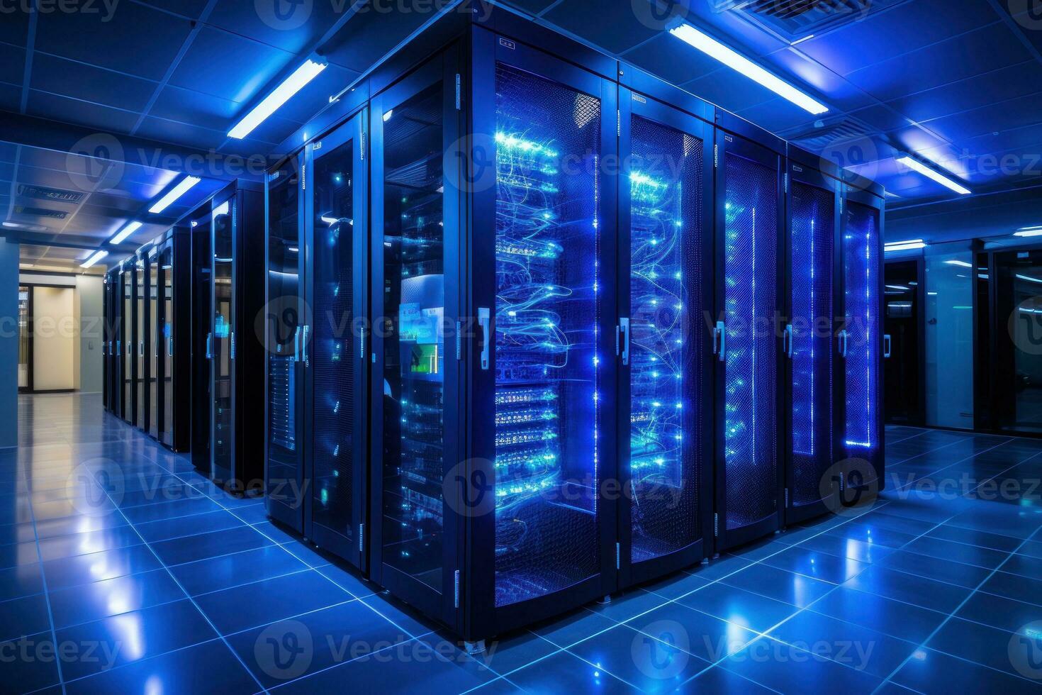 Server room in data centre photo