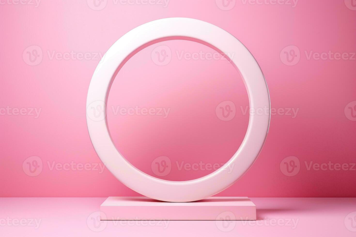Empty pink frame photo