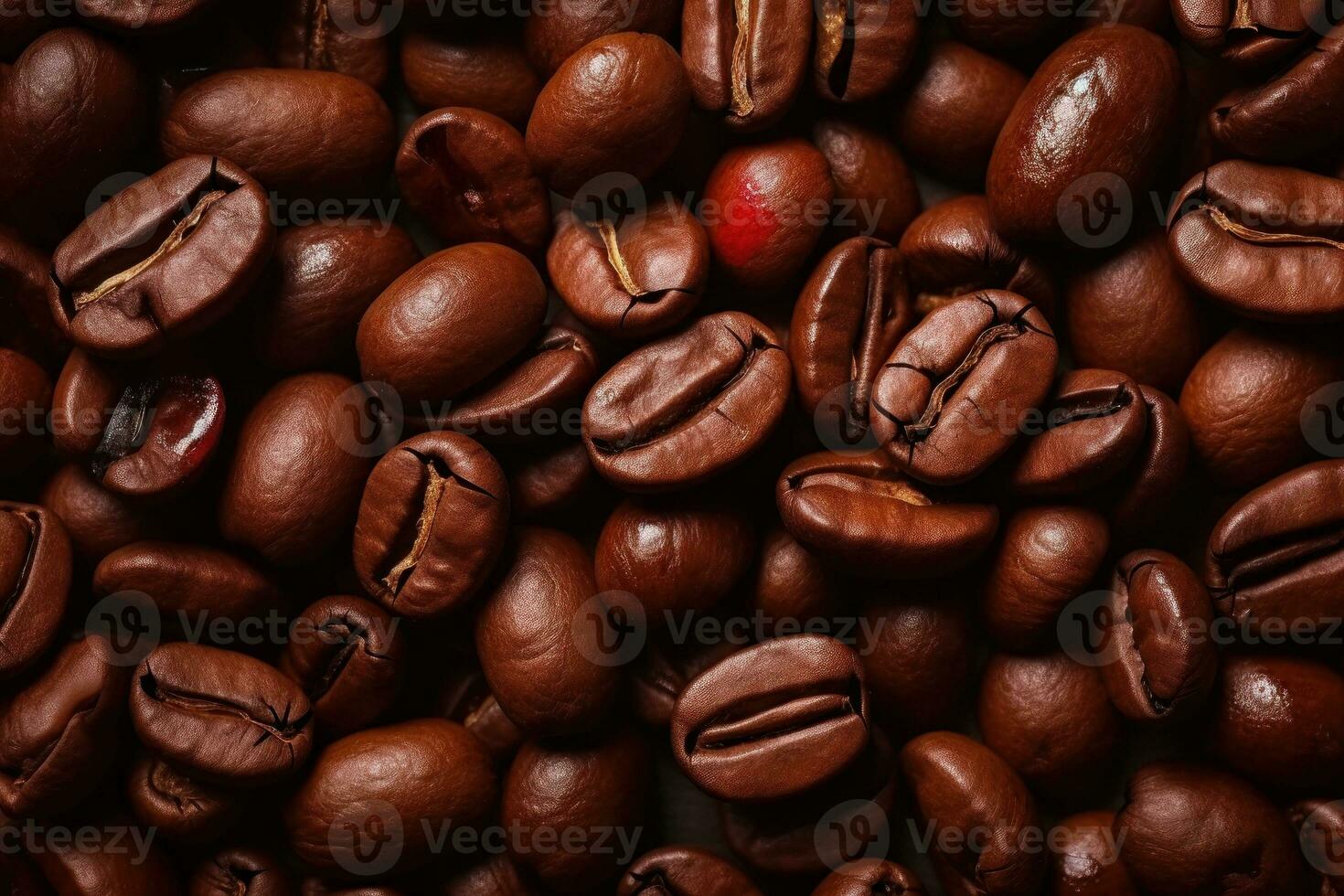 Fondo de primer plano de granos de café foto