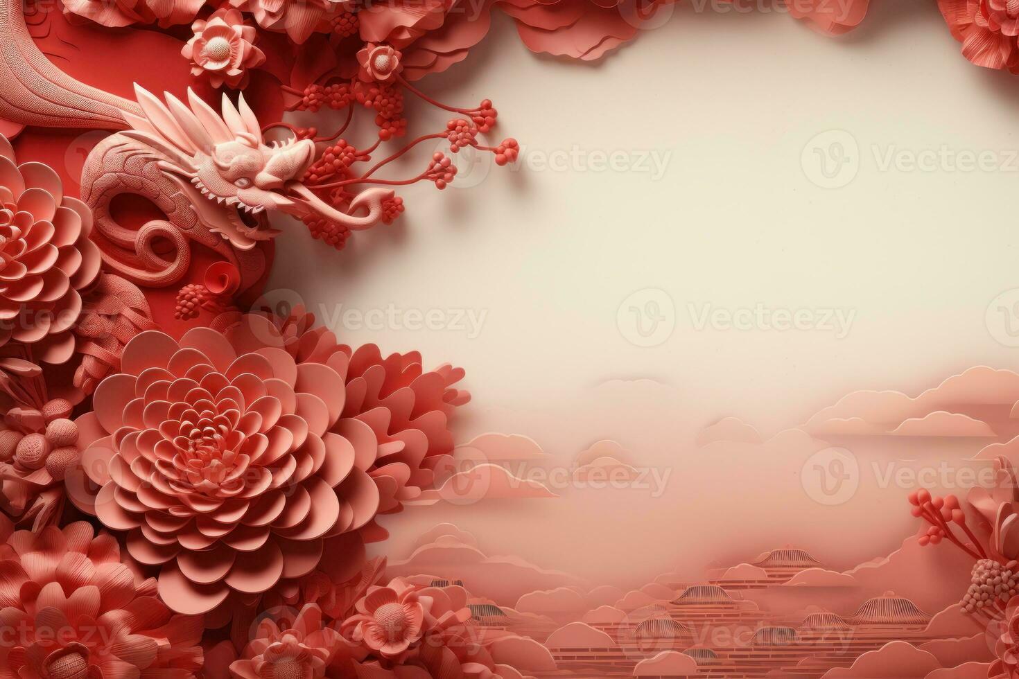 Red Chinese New Year background photo