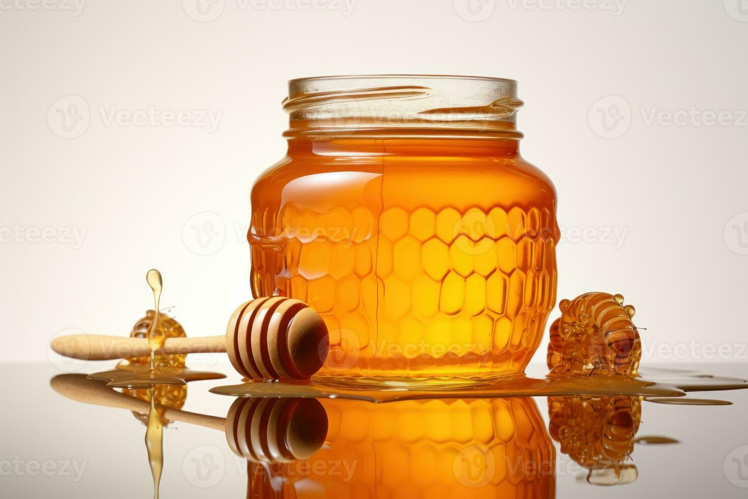 Honey jar background photo