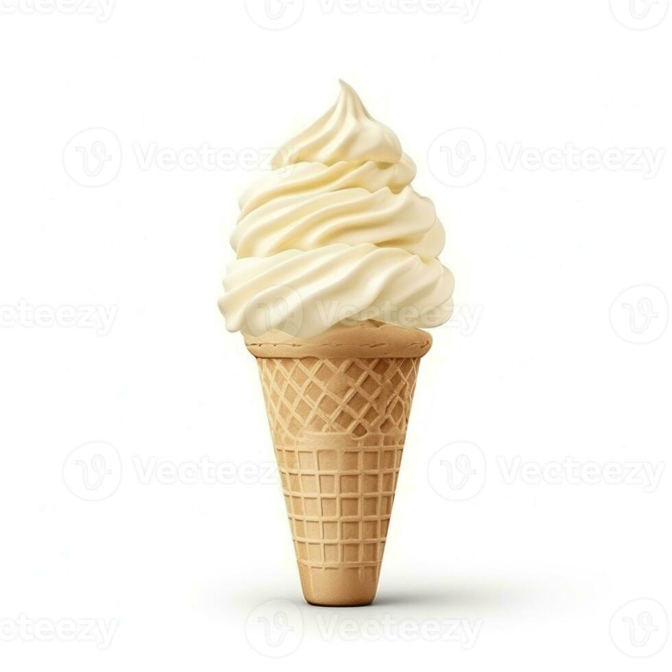 Ice cream cone isolated photo