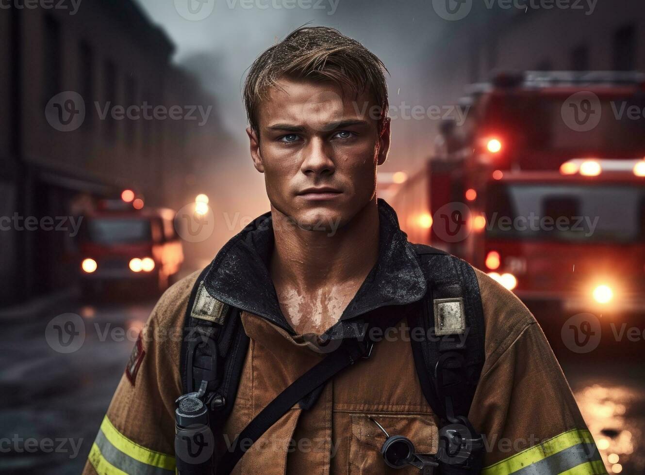 Man fire fighter photo