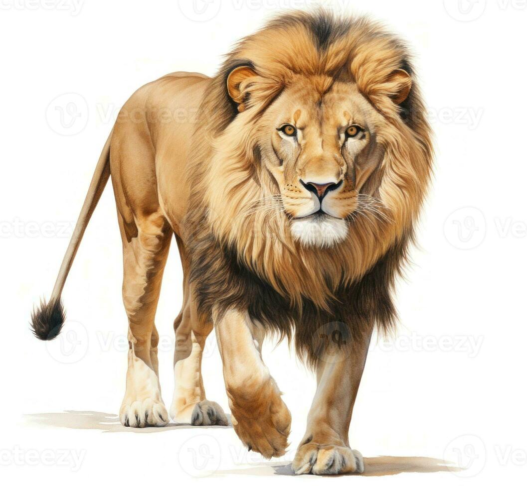 Lion animal isolated photo