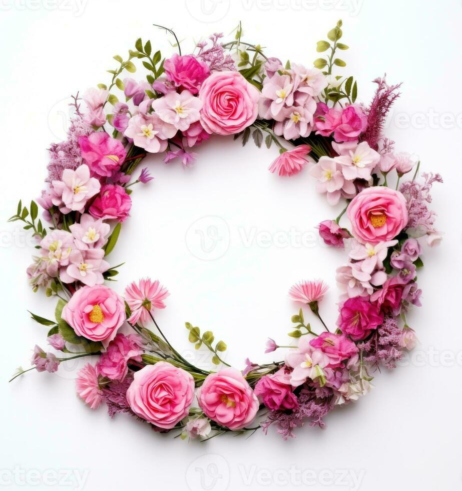 Beautiful floral wreath photo