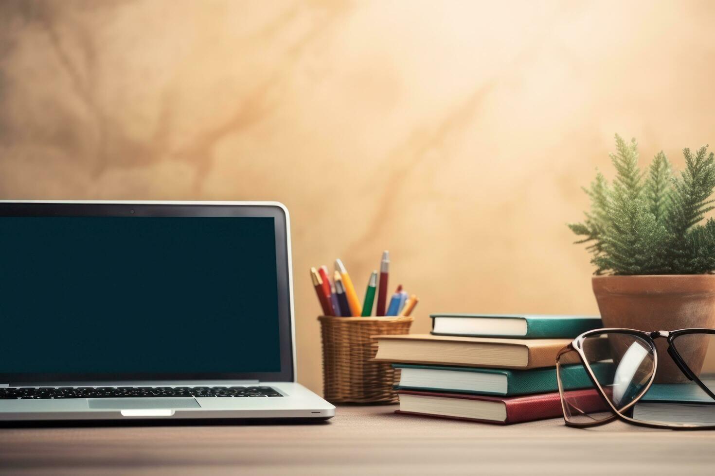 Working desk background photo