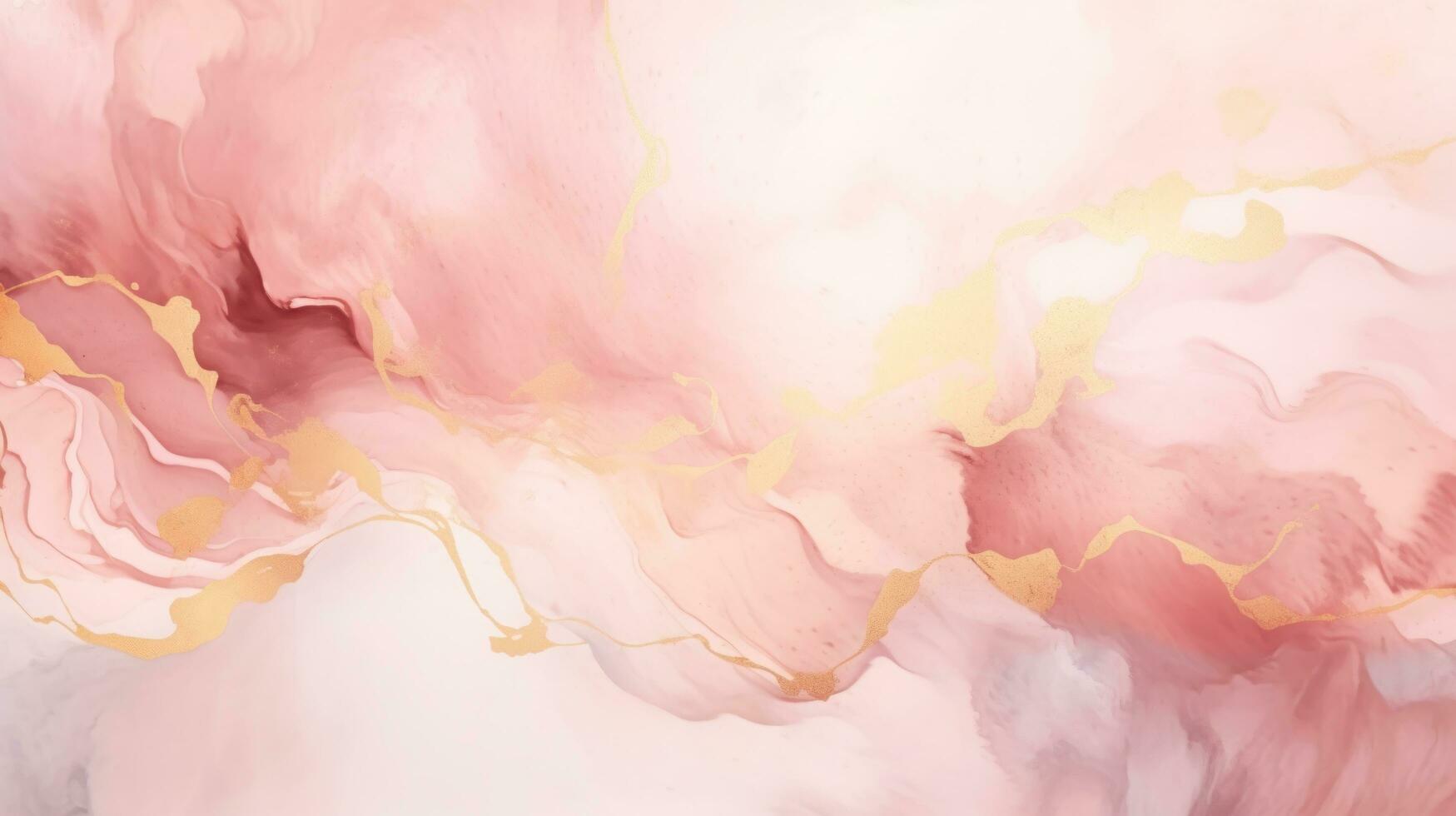 Pink watercolor wave background photo