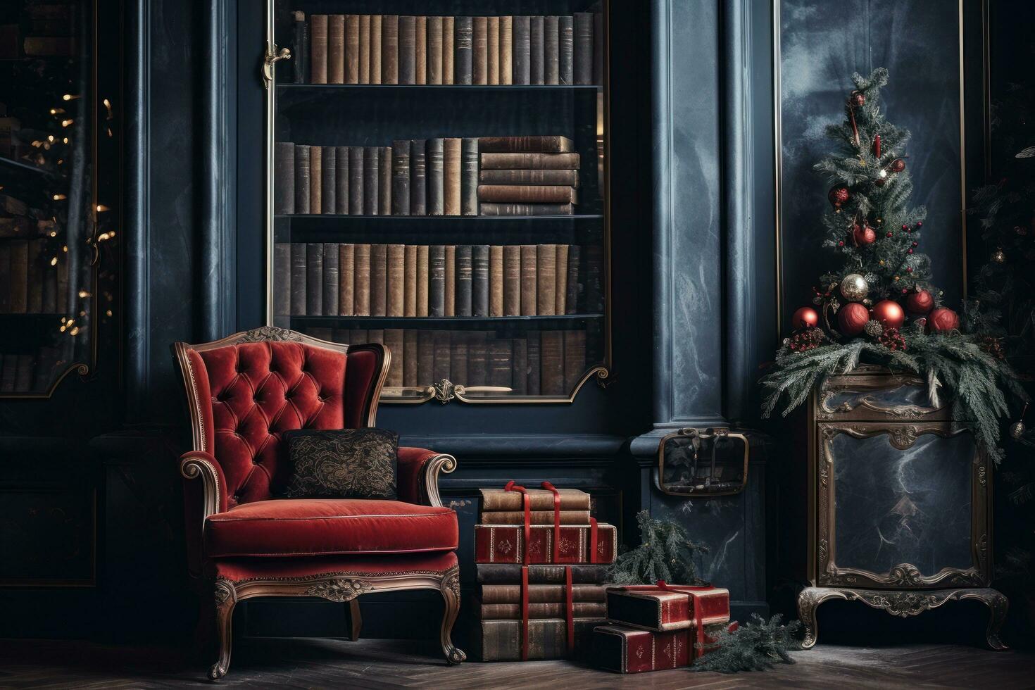 Luxury Christmas interior photo