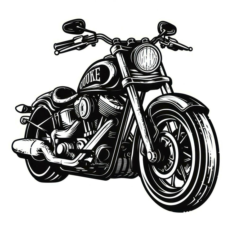 Black motorcycle club logo isolated photo