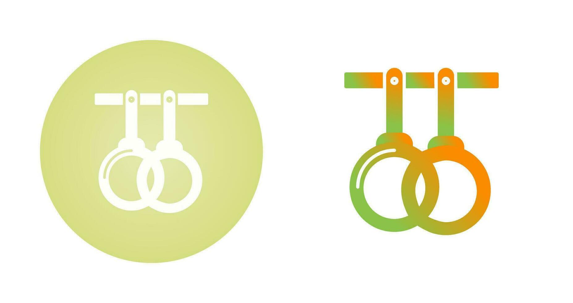 Gym Rings Vector Icon