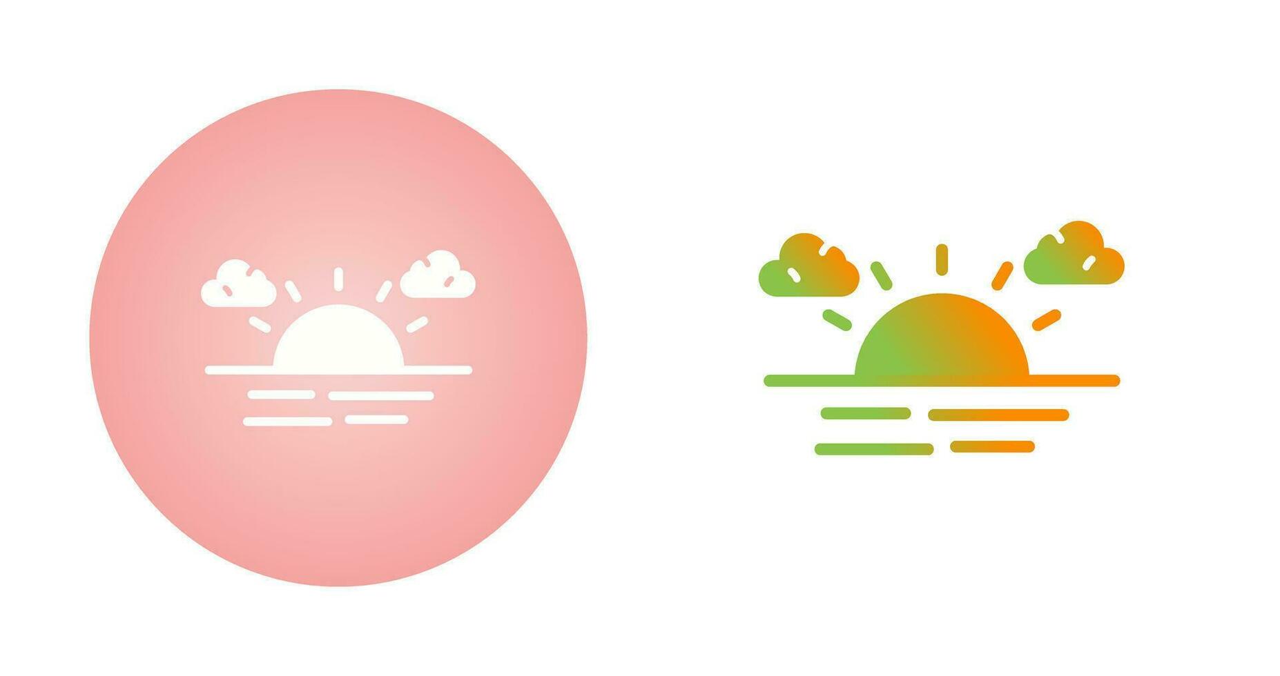 Sunset Vector Icon