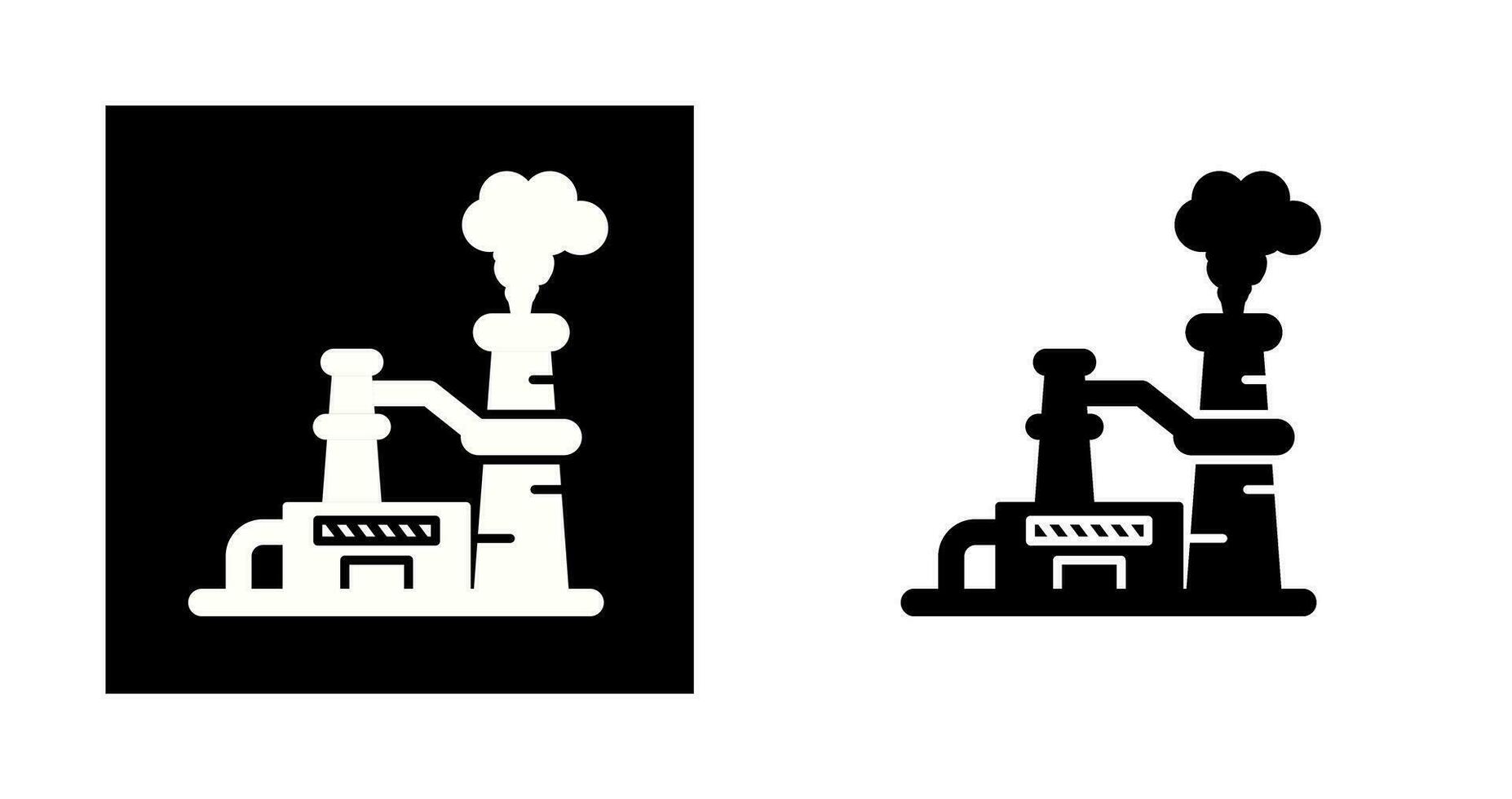 Nuclear Plant Vector Icon