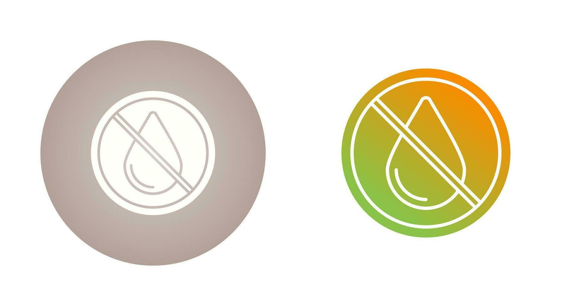 No Water Vector Icon